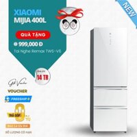 Tủ Lạnh Xiaomi Mijia 400L – Thiết Kế 3 Cửa Kiểu Ý, Kính Pha Lê, Đông Mềm, Tiết Kiệm Điện