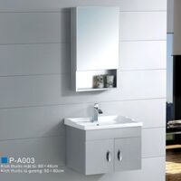 Tủ lavabo nhựa giả gỗ P-A003