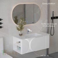 Tủ Lavabo Nhựa PVC Sơn S8 TTCERA TLVB150 ( Màu Xám – Màu Xanh – Màu Trắng )