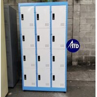 Tủ locker 12 ngăn để đồ nhân viên an toàn có khoá riêng từng ngăn