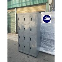 Tủ locker 12 ngăn, tủ locker văn phòng nhiêu ngăn, tủ sắt văn phòng giao nhanh hcm