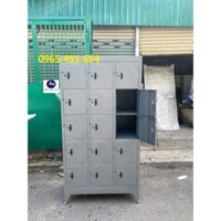 Tủ locker 15,12,10,8,6,4,2 ngăn có chìa khóa mỗi ô cho nhân viên giá rẻ