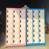 Tủ locker nhiều ngăn, tủ sắt đựng đồ, tủ hồ sơ mini, tủ đựng tài liệu 1 cột đứng giá rẻ