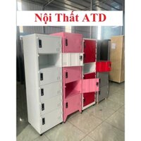 Tủ locker sắt đựng đồ cá nhân mini- tủ hồ sơ 3,4,5,6 tầng nhỏ gọn tiện lợi sơn tĩnh điện- HOẢ TỐC