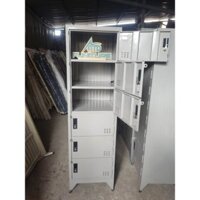tủ locker tầng mini đựng đồ nhân viên đồ cá nhân,tủ 4 tầng giá rẻ,sắt dầu dày dặn có chìa khóa riêng