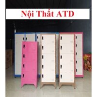 Tủ locker tầng mini đựng đồ nhân viên đồ cá nhân, tủ sắt 3-4-5-6 tầng tĩnh điện,sắt dày dặn có khoá mỗi ô- GIAO HOẢ TỐC