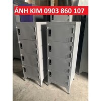 Tủ locker tầng sắt 3 4 5 tầng thấp - tủ hồ sơ mi ni có khóa nhiều ngăn sơn tĩnh điện dày