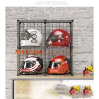 TỦ LƯỚI SẮT LẮP GHÉP ĐỂ NÓN BẢO HIỂM XE MOTO VÀ VẬT DỤNG GIA ĐÌNH