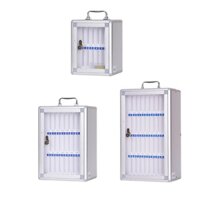 Tủ lưu trữ điện thoại Treo tường Cửa trong suốt Biểu đồ bỏ túi văn phòng có thể khóa được