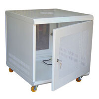 Tủ Mạng 10U Sâu D600 Ghi Lưới (TM106GN-B)