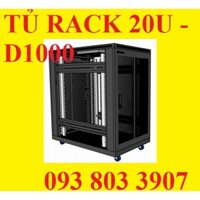 TỦ MẠNG 20U SÂU 1000, TỦ RACK 20U D1000 -  Tủ Rack Server HH 20U-D1000 - Siêu thị máy chủ