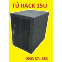 Tủ mạng HQ-Rack 15U-D1000 (HQR-15U1000) - Tủ Mạng 15U Sâu D1000 Đen Lưới