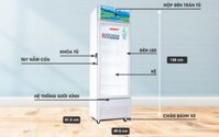 Tủ Mát 1 cánh Sanaky VH-168KL dàn nhôm 160 lít