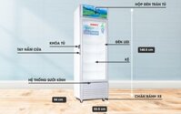 Tủ Mát 1 cánh Sanaky VH-218K3L inverter dàn nhôm 210 lít