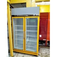 tủ mát 2 cánh hiệu carier dung tích 1200 lít xuất xứ thái lan màu vàng