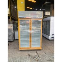 Tủ mát 2 cánh kính hiệu carier dung tích 1200L thái lan mới 95%