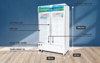 Tủ Mát 2 cánh Sanaky VH-6009HP dàn Đồng 600 lít