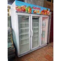 tủ mát 3 cánh hiệu sanyo dung tích 1500l thái lan mới 92%