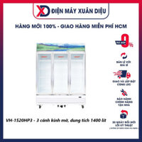 TỦ MÁT 3 CÁNH INVERTER SANAKY 1400 LÍT VH-1520HP3 ĐỒNG R134A HÀNG CHÍNH HÃNG CHỈ GIAO HCM