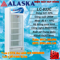 Tủ Mát ALASKA 425L LC-833C CÓ SƯỞI KÍNH