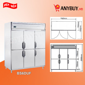 Tủ mát Berjaya 6 cánh 1700 lít BSDU4C2F/C