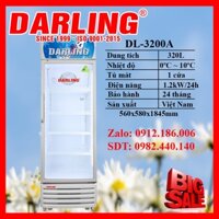 Tủ mát Darling DL-3200A 320 Lít có đèn Led