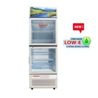 Tủ mát đứng Sanaky 340L VH-408WL(Dàn lạnh:Nhôm,R600a,2 cánh kính mở,Công nghệ kính Low-E)