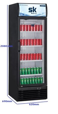 Tủ Mát Inverter SUMIKURA SKSC-450IFC-D 450 Lít Màu Đen