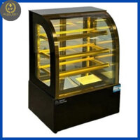 Tủ mát mini để bàn kính cong dài 70cm- 4 tầng, tủ trưng bày bánh-có hệ thống sưởi 1 mặt- GB-100.Z4