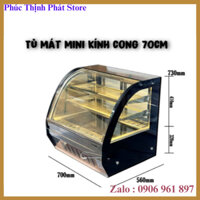 Tủ mát mini để bàn kính cong 70cm -GB-100L