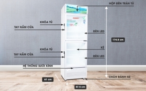 Tủ mát Sanaky 2 cánh 300 lít VH-308WL