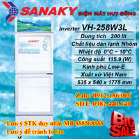 Tủ Mát Sanaky Inverter 200L VH-258W3L