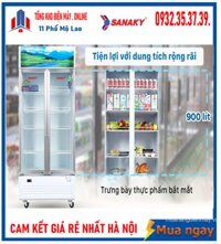 Tủ mát Sanaky Inverter VH-1009HP3 ( 900 lít, 2 cánh mở, mặt kính )