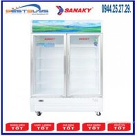 Tủ mát Sanaky VH-1209HP ( 1100 lít, 2 cánh mở, mặt kính )