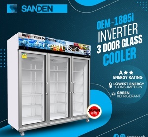 Tủ mát Sanden inverter 3 cánh 1590 lít OEM-1805i