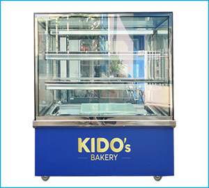 Tủ mát trưng bày bánh Berjaya RCS12SB13-2FB - kính vuông, 1,2m
