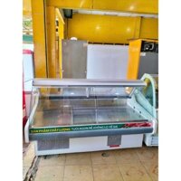 tủ mát trưng bày thực phẩm kính vòm hiệu carier dài 2m