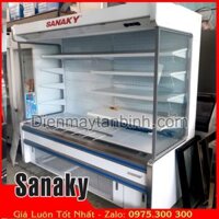 Tủ mát trưng bày trái cây, thực phẩm siêu thị Sanaky