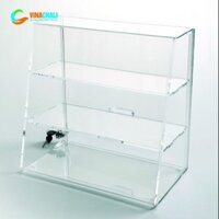 Tủ Mica Trưng Bày 3 Tầng Đựng Bánh Ngọt , Đồ Trang Điểm, Mô Hình, Mỹ Phẩm - Khóa Chắc Chắn