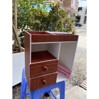 tủ mini đựng mỹ phẩm đa năng 30cm màu gỗ