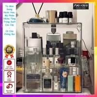 Tủ Mini Đựng Nước Hoa Mỹ Phẩm Bậc Thang 5 Tầng Trong Suốt Có Cửa Chống Bụi - Cao Cấp - Chắc Chắn - Sang Trọng
