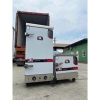 Tủ nấu cơm công nghiệp 10 khay chạy điện gia đình, điện 380v- Chạy Gas- Chạy Gas Điện Kết Hợp