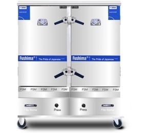 Tủ nấu cơm dùng gas và điện 24 khay Fushima YWD-240