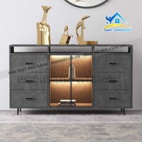 Tủ Nhà Bếp Gỗ Công Nghiệp Màu Giả Vải - Stb97