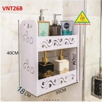 Tủ nhà tắm treo tường chống thấm nhựa PVC VNT26B -VĐ Smart Furrniture NỘI THẤT LẮP RÁP VIENDONGADV