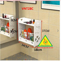 Tủ nhà tắm treo tường gỗ nhựa PVC VNT28C - VĐ Smart Furrniture NỘI THẤT LẮP RÁP VIENDONGADV