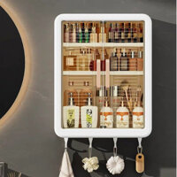 Tủ Nhà Tắm Treo Tường HK43 Chống Nước Nhựa PVC Thiết Kế Sang Trọng Để Đồ Mỹ Phẩm Tiện Lợi TVQ Store