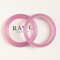 Tự Nhiên Brazil Ice Seed Màu Hồng Chalcedony Mã Não Vòng Tay Hibiscus Màu Hồng Làm Đẹp Vòng Tay Trung Bình Rộng Dày Tròn Vòng Tay Giấy Chứng Nhận Miễn Phí