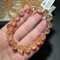 Tự Nhiên Citrine Vàng Ace Trong Suốt Vòng Tay Nữ Citrine Vòng Tay Nam Vàng Titan Pha Lê Vàng Vòng Tay Pha Lê