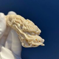 Tự Nhiên Khắc Đá Rồng Sắc Nét Chơi Mặt Dây Chuyền Tay Cầm Mảnh Seiko Vòi Mặt Dây Chuyền Chất Liệu Đá Tự Nhiên Mammoth Ngà Chủ Nhân Tạo Khắc Rồng Sắc Nét Chơi Mặt Dây Chuyền Tay Cầm Mặt Dây Chuyền Vòi Seiko 3.27